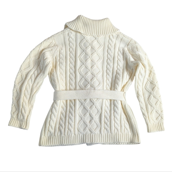 Mantessa vintage fisherman button down cardigan sz M - Picture 2 of 7